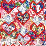 n[LeB~oeBt@ubNX LIBERTY FABRICS ~l[g(rj[R[eBOn)<br>Patchwork Hearts(pb`[NEn[c)ybhn[gzMATLAMI-DC34428-J24A